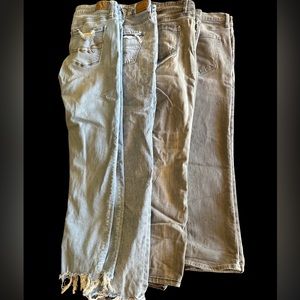 Lot (4) of Women's Jeans. Size 10-12